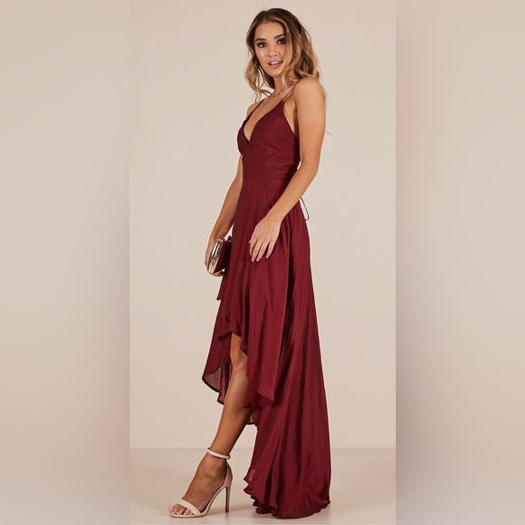 MAKE YOU SMILE DRESS IN WINE - Picture 4 of 8